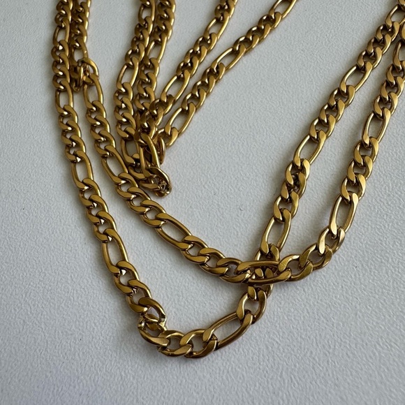 18K Gold Plated Stainless Steel Chain – 36” DIY Jewelry Supply - Picture 5 of 7